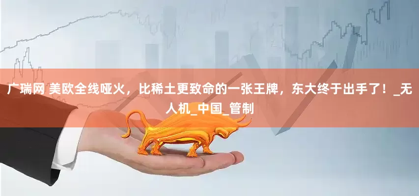 广瑞网 美欧全线哑火，比稀土更致命的一张王牌，东大终于出手了！_无人机_中国_管制