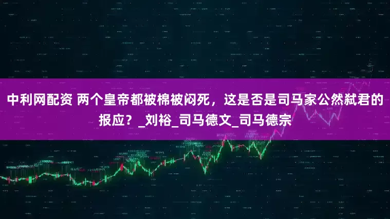 中利网配资 两个皇帝都被棉被闷死，这是否是司马家公然弑君的报应？_刘裕_司马德文_司马德宗