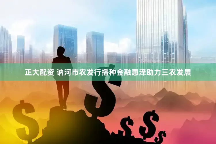 正大配资 讷河市农发行播种金融惠泽助力三农发展